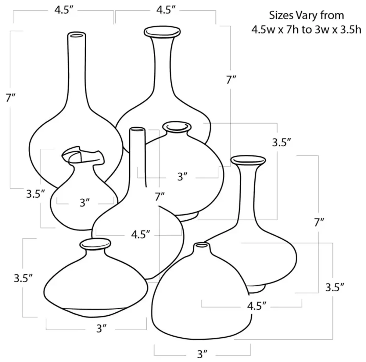 Porcelain Bud Vases