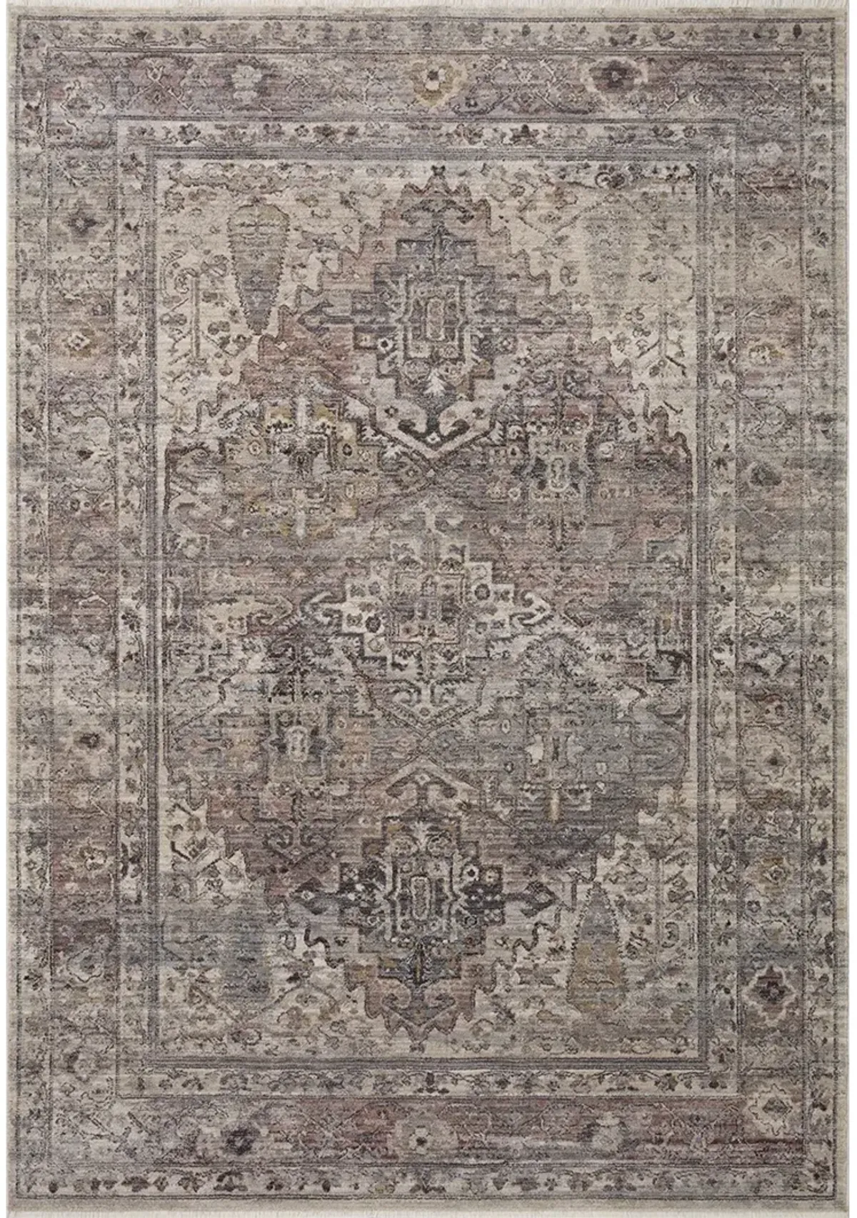 Lyra LYR05 Sunset/Silver 4' x 5'7" Rug