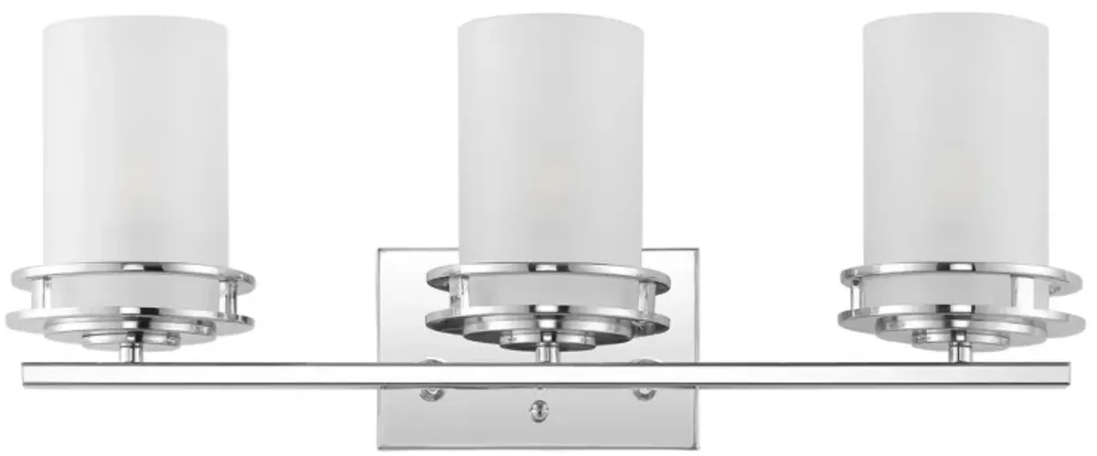 Fairfax Metal/Frosted Glass Contemporary Glam LED Vanity Light