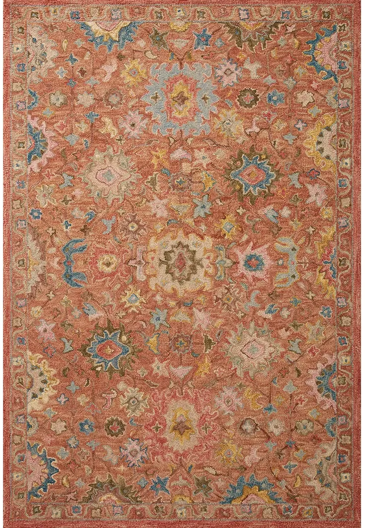 Padma PMA-05 Terracotta / Multi 9''3" x 13' Rug by