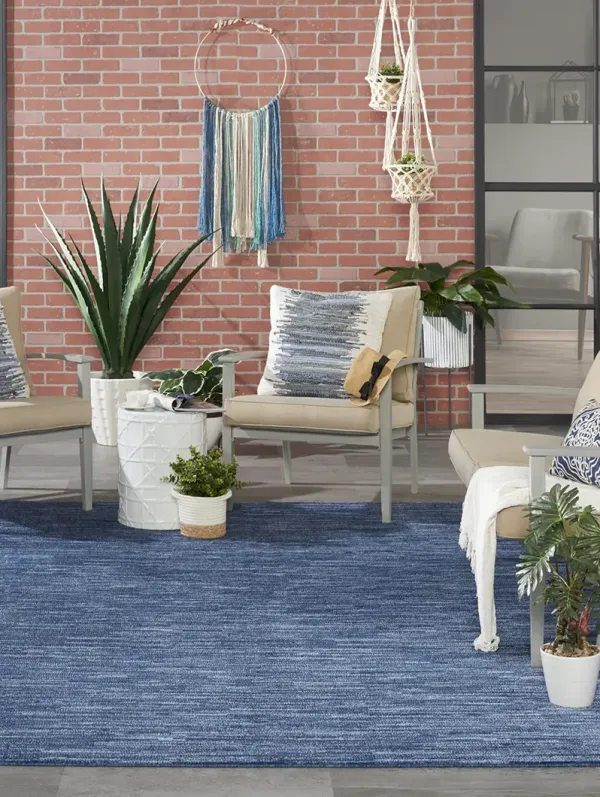 Nourison Essentials NRE01 Navy/Blue 8' x 10' Rug