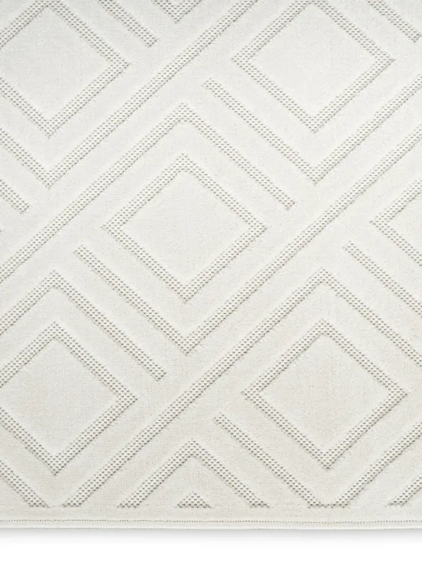 Care Free CAF03 Ivory 5'3" x 7' Rug