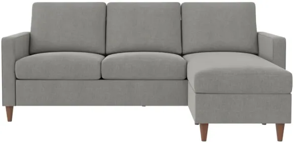 Atwater Living Zion Sectional Sofa, Light Gray Linen