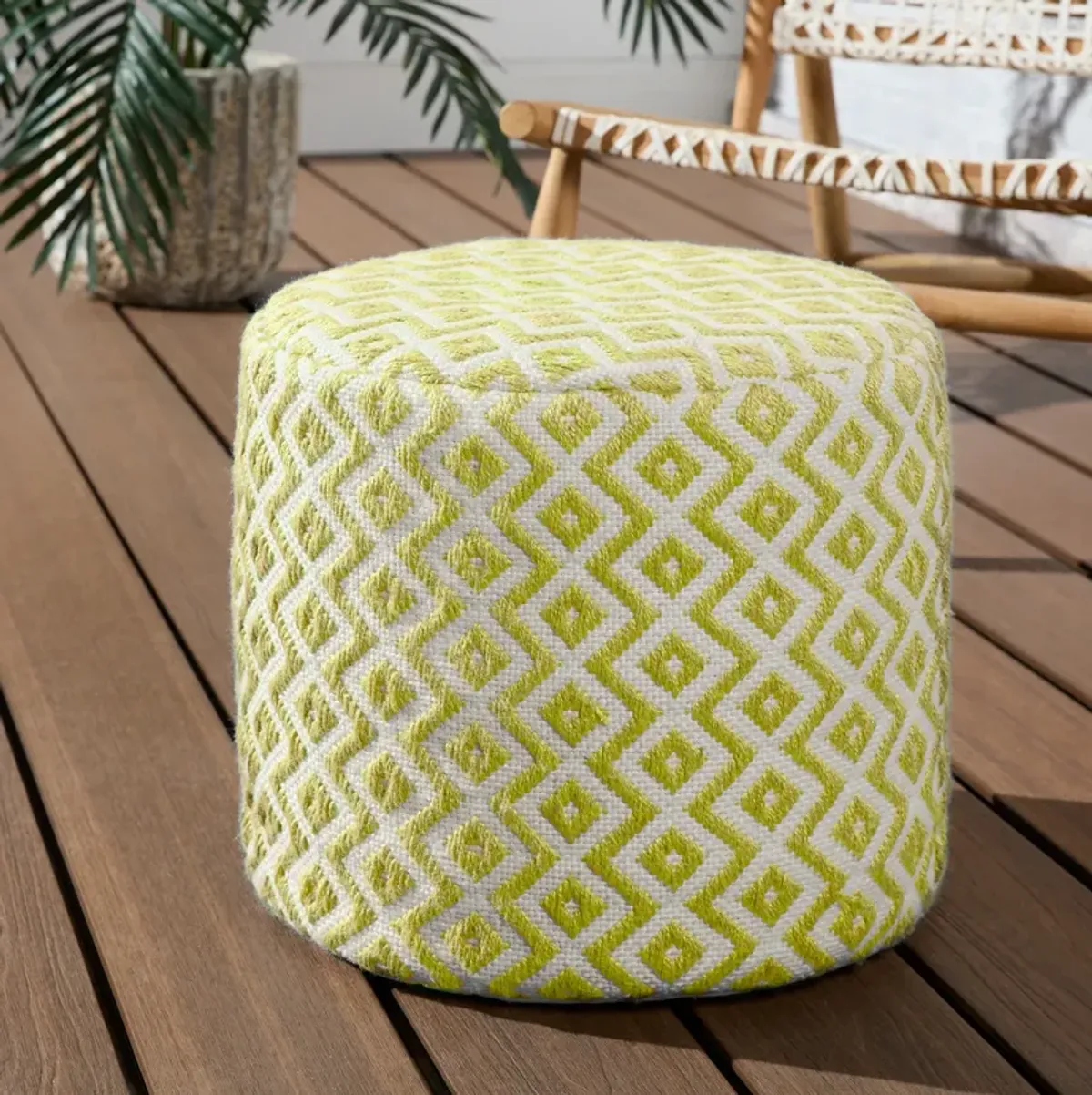 LENON POUF CUBE Split Pea