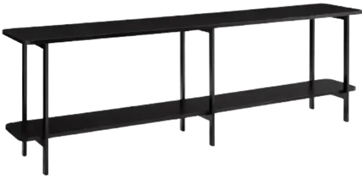 Celine Black Low Console Table