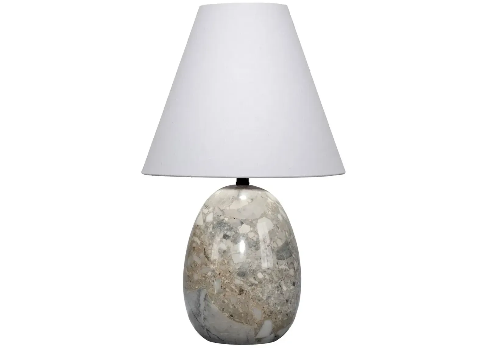 Capsule Table Lamp, Travertine