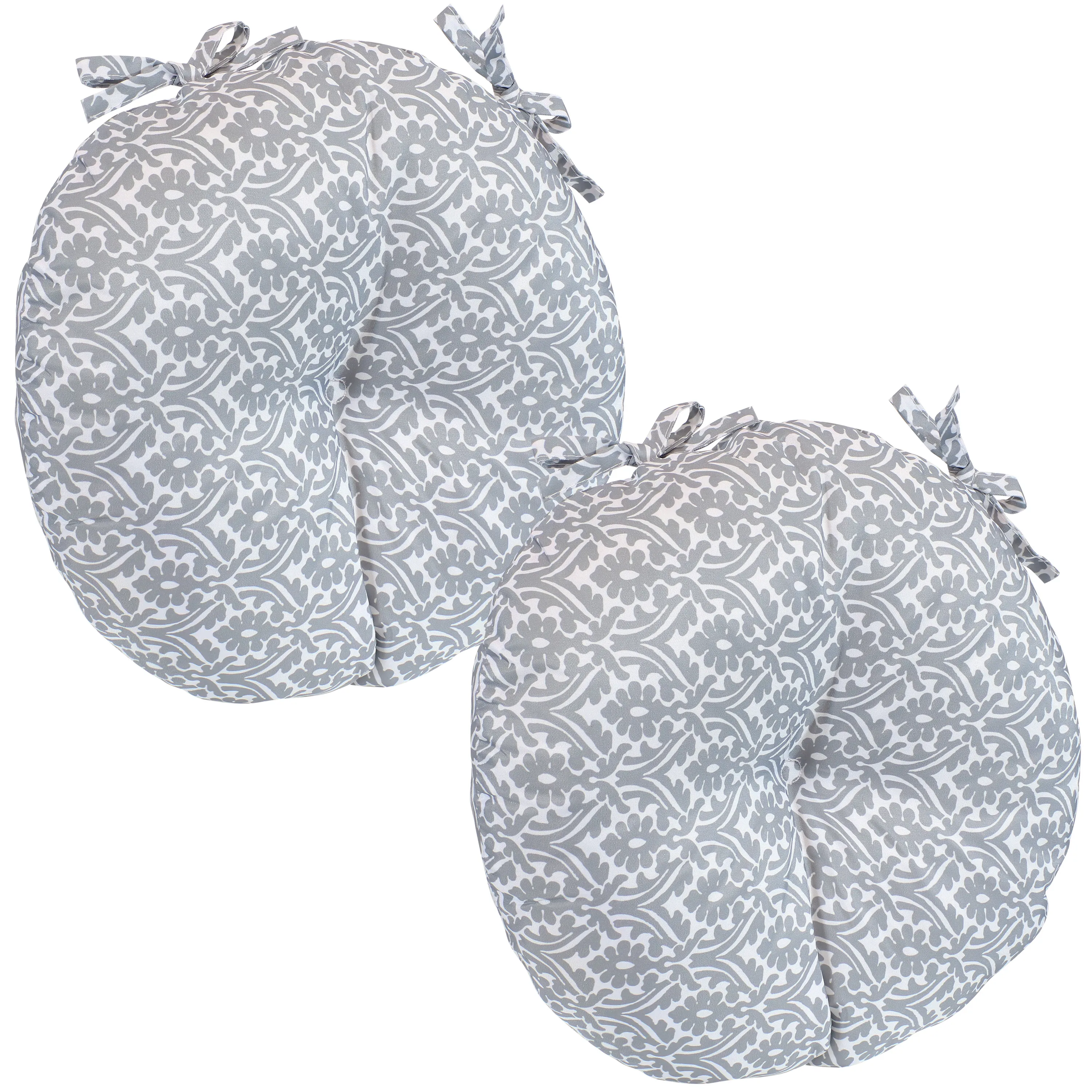 Sunnydaze Outdoor Round Bistro Seat Cushion - Set of 2