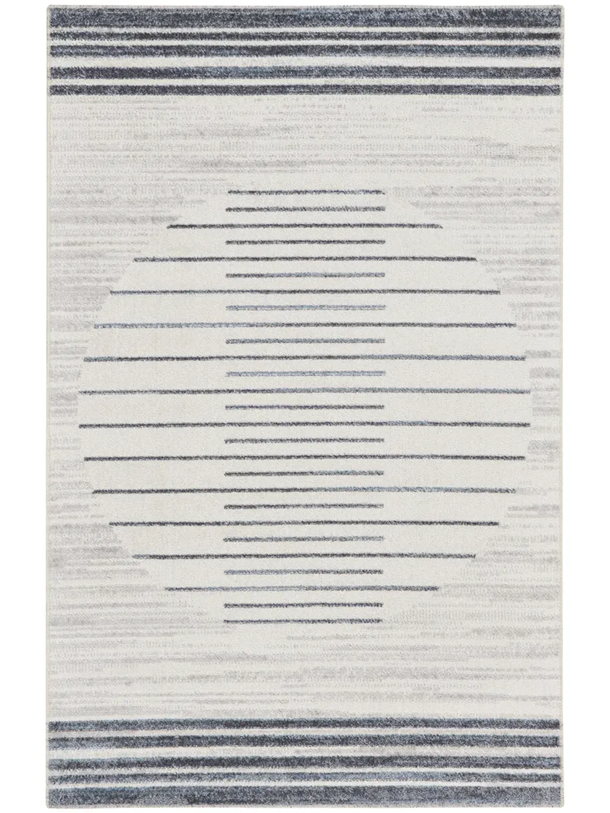 Astra Machine Washable ASW04 Ivory/Blue 3'3" x 5' Rug