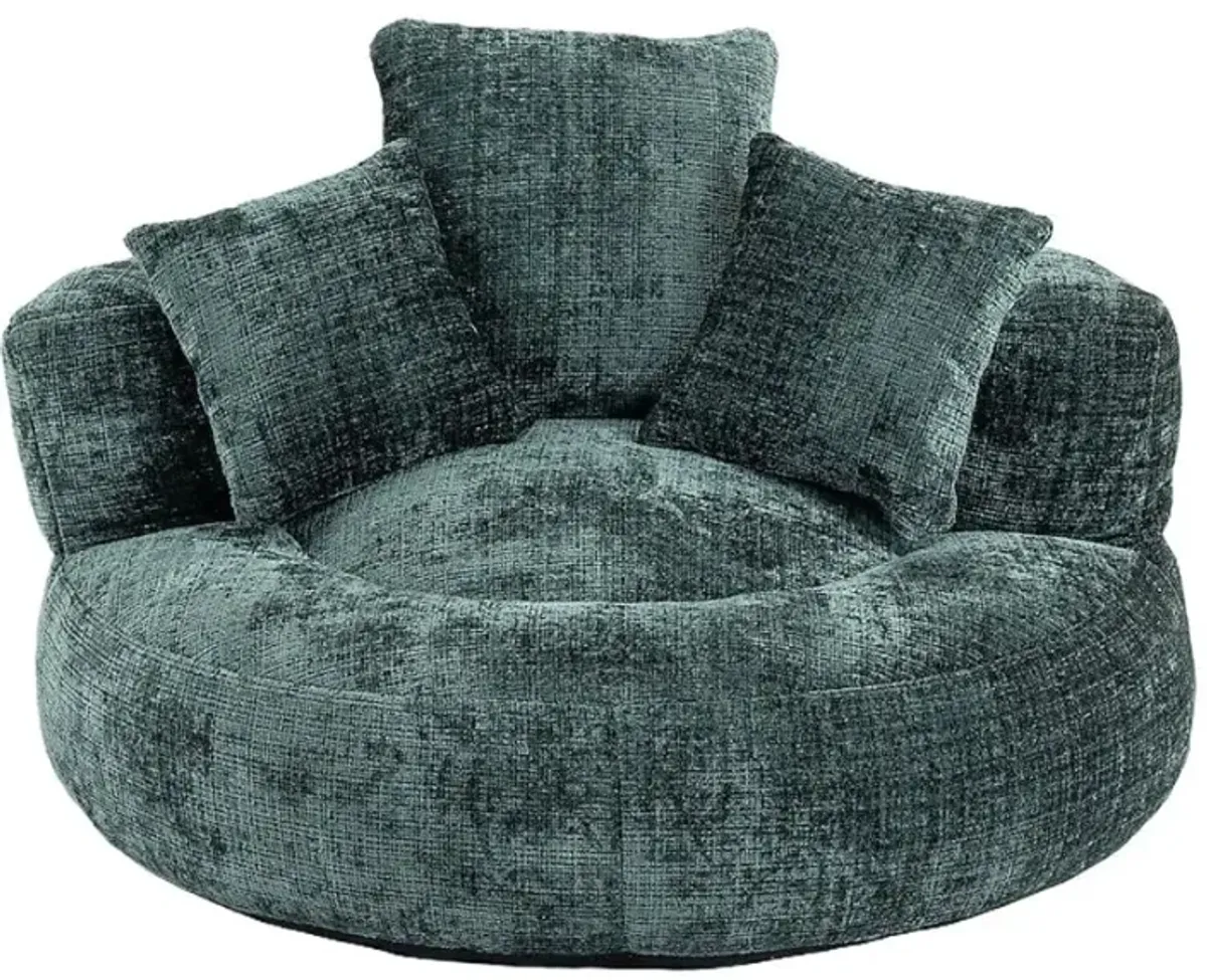 Emerald Green Bean Bag Chair for Stylish and Cozy Home Relaxation