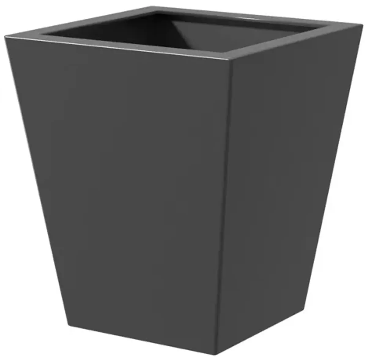 Metal Tapered Planter Garden Plant Pot with Drainage Hole and Rubber Plug