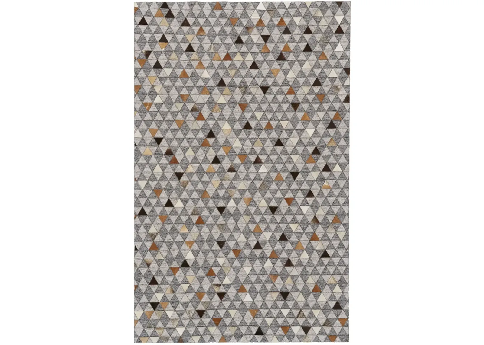 Fannin 0755F Gray/Ivory/Brown 5' x 8' Rug