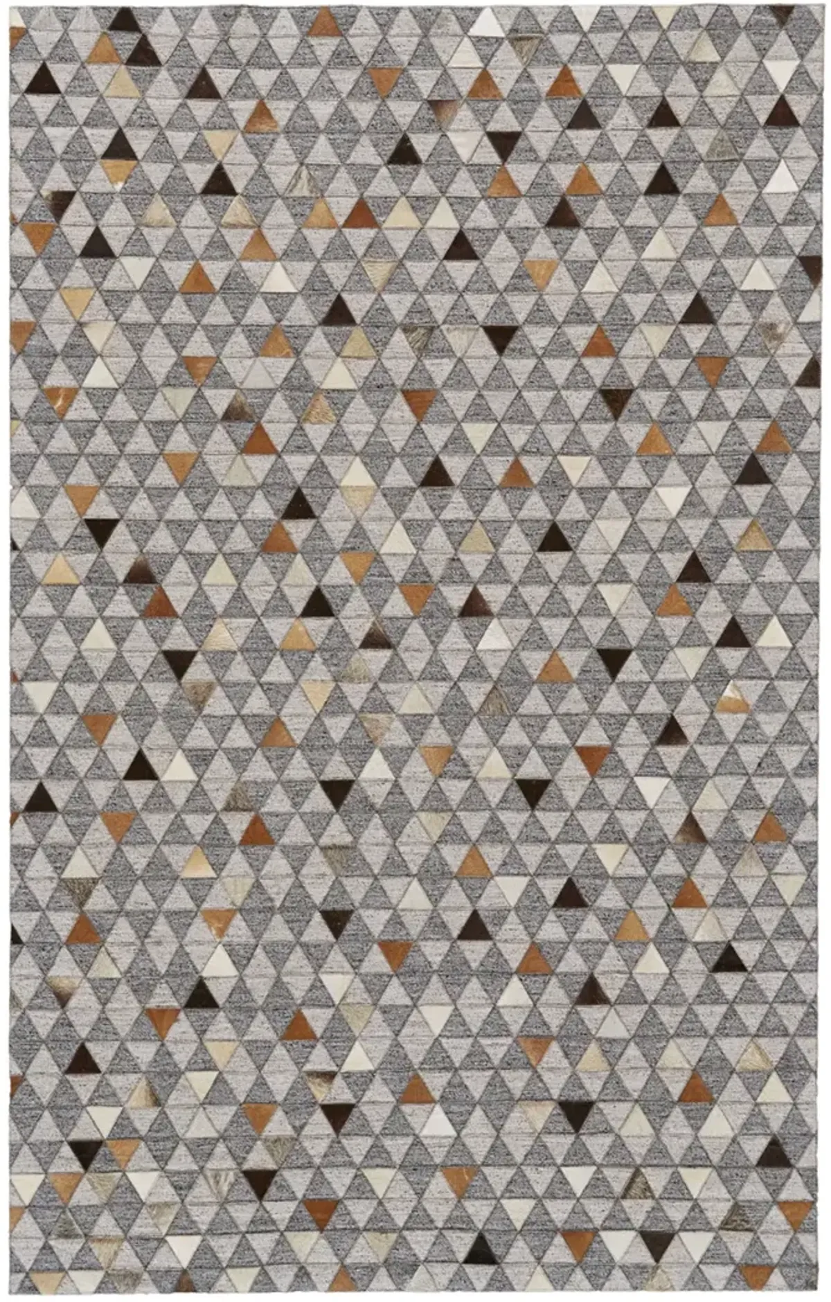 Fannin 0755F Gray/Ivory/Brown 5' x 8' Rug