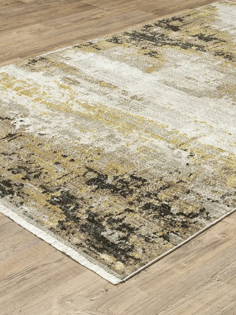 Bauer 6'7" x 9'6" Gold Rug