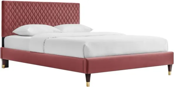 Modway - Garcelle Performance Velvet Queen Platform Bed