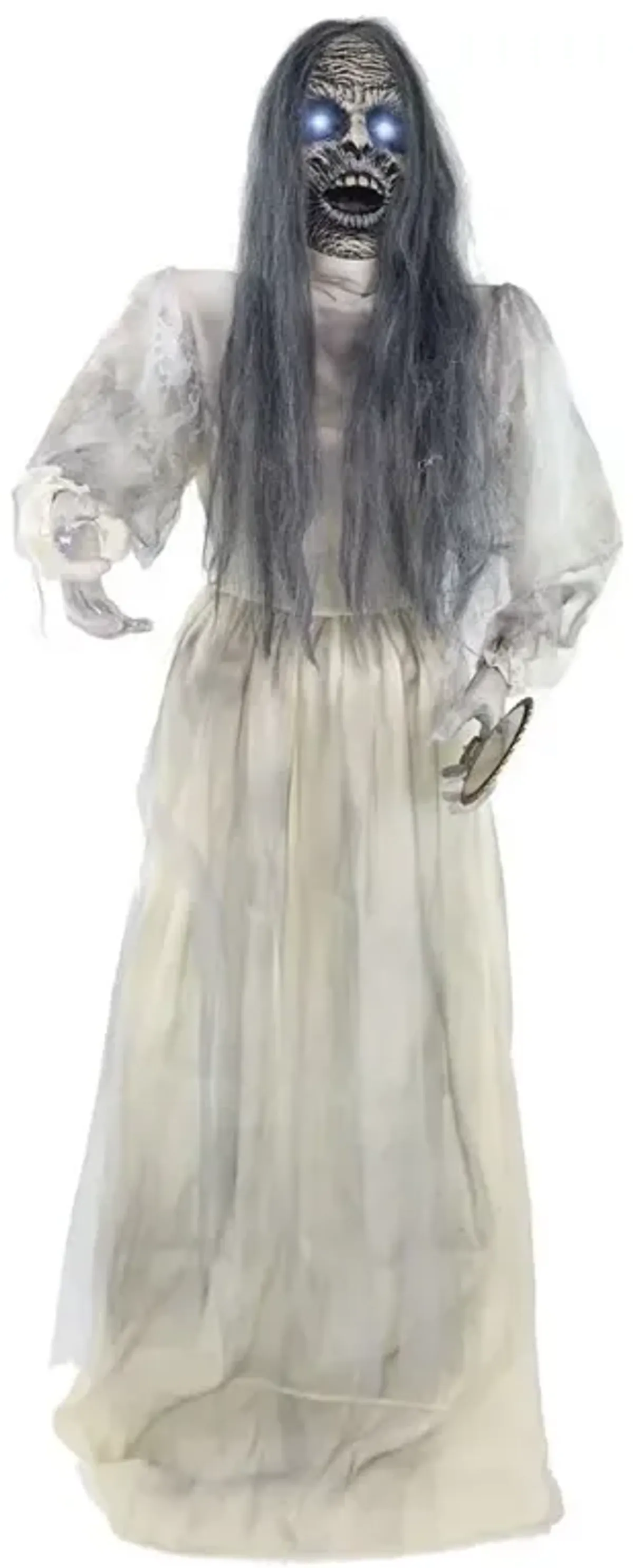 Haunted Hill Farm 5.5FT Anim Woman w/Mirror