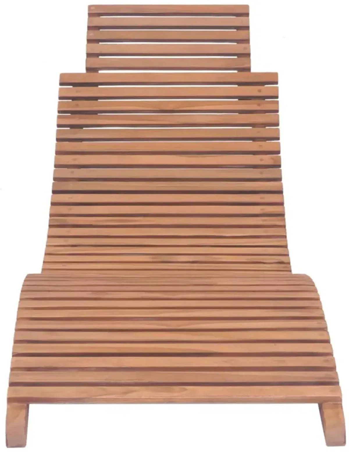 vidaXL Folding Sun Lounger Solid Teak Wood