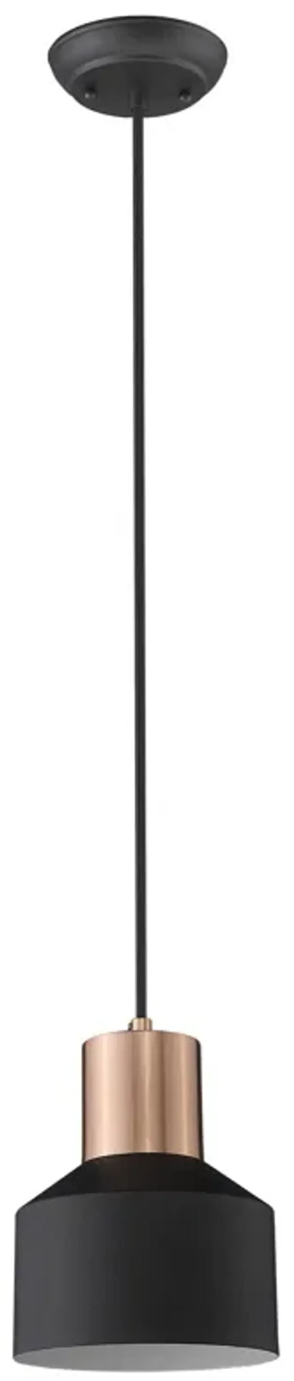 Hivvago Matte Black and Rose Gold Pendant Hanging Light