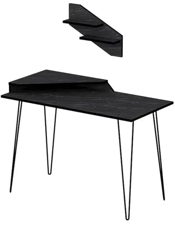 Decorotika Desalvo Computer Desk - Bendire & Black