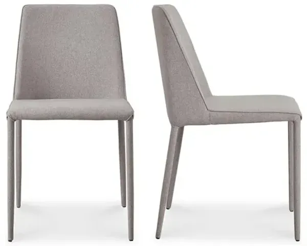 Moe’s Nora Fabric Dining Chair Light Grey - Set Of Two