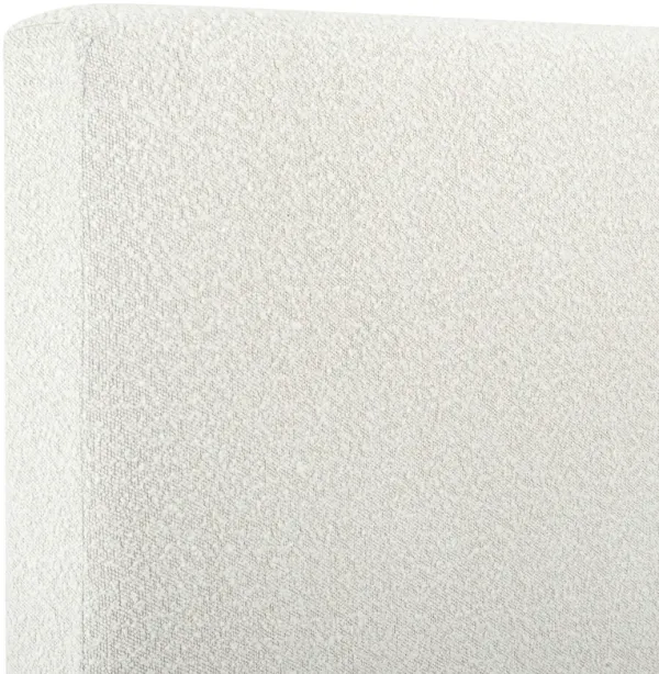 Bridger Upholstered Queen Panel Bed White