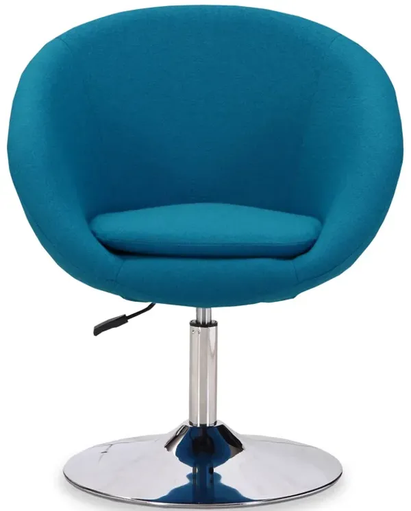 Hopper Blue Swivel Accent Chair