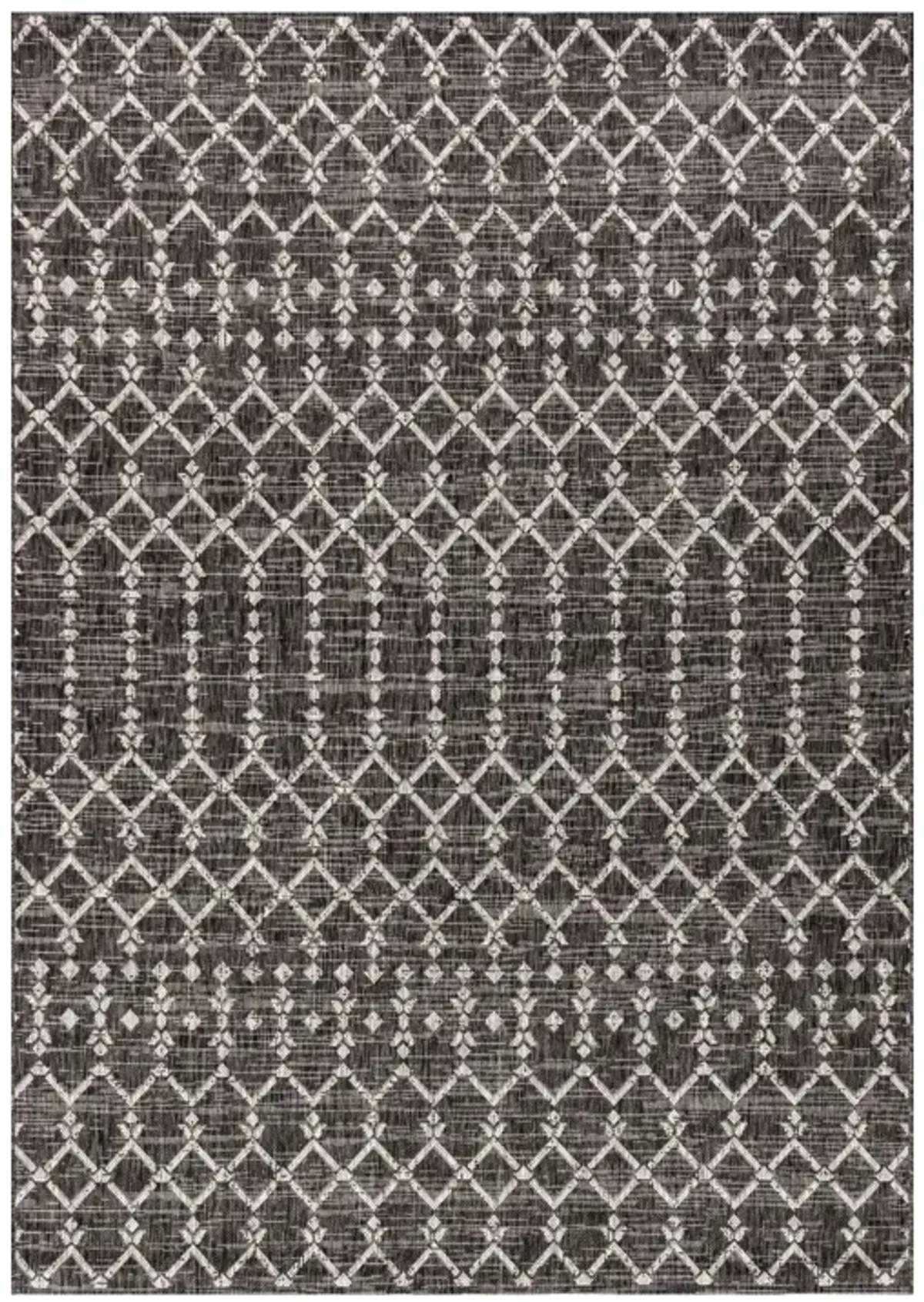 Ourika Moroccan Geometric Textured Weave Indoor/Outdoor Runner Rug