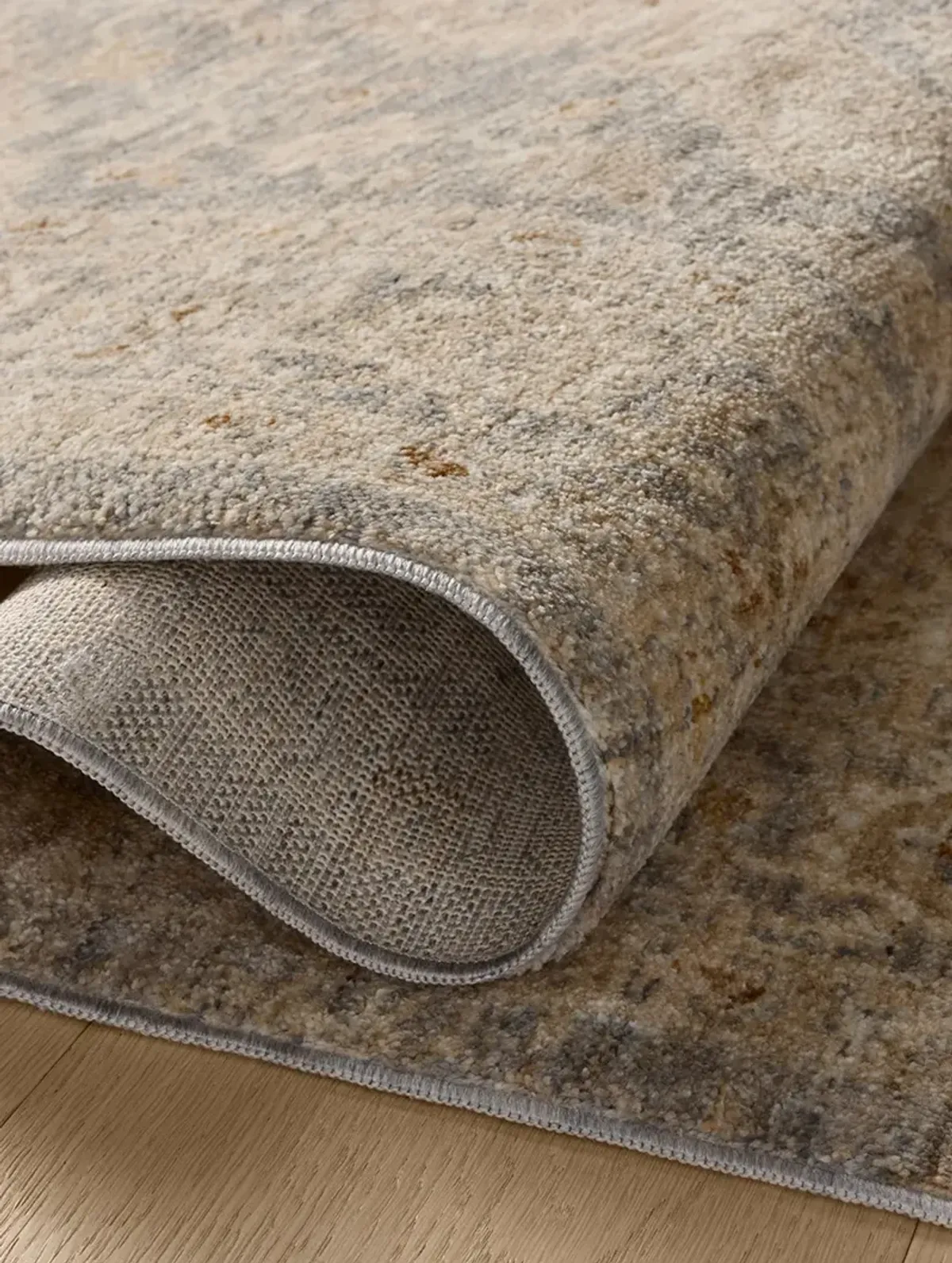 Junie Denim/Natural 2'7"x8'0" Runner Rug