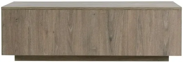 Hudson&Canal Paxton 48 Wide Rectangular Coffee Table in Antiqued Gray Oak