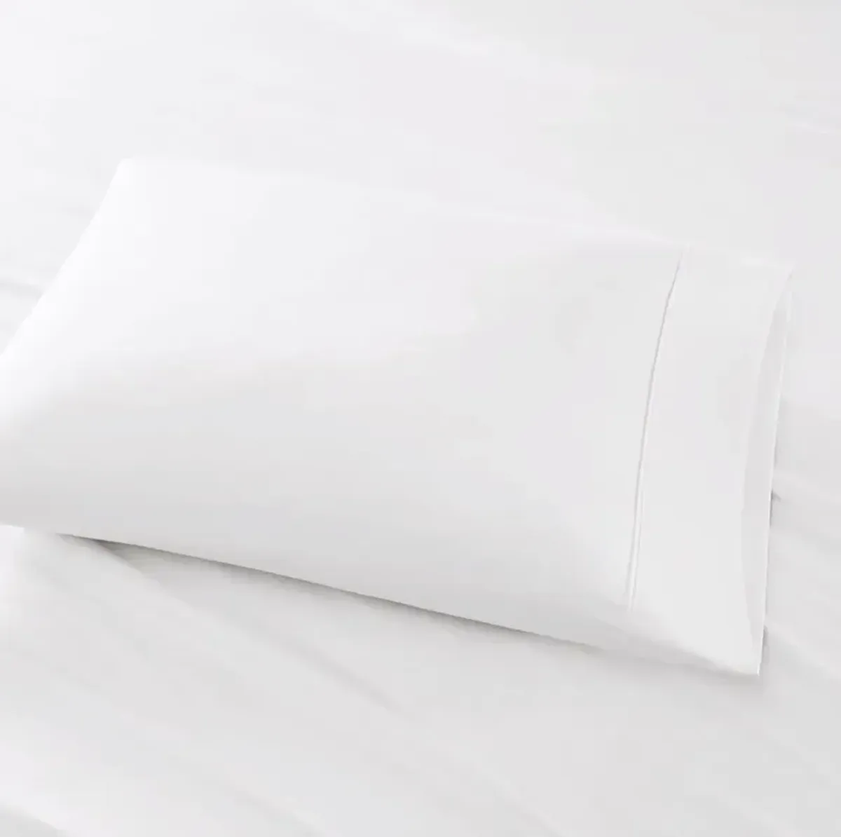 Belen Kox Luxe White Cotton Blend Sateen Sheet Set, Belen Kox