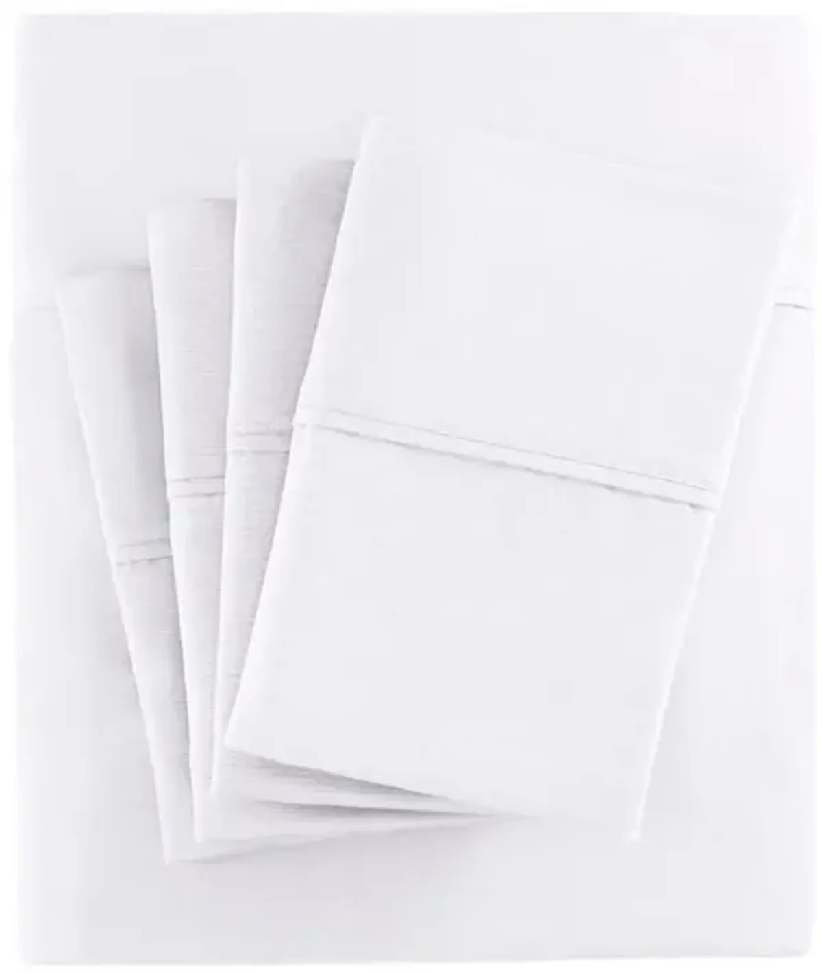 Belen Kox Luxe White Cotton Blend Sateen Sheet Set, Belen Kox