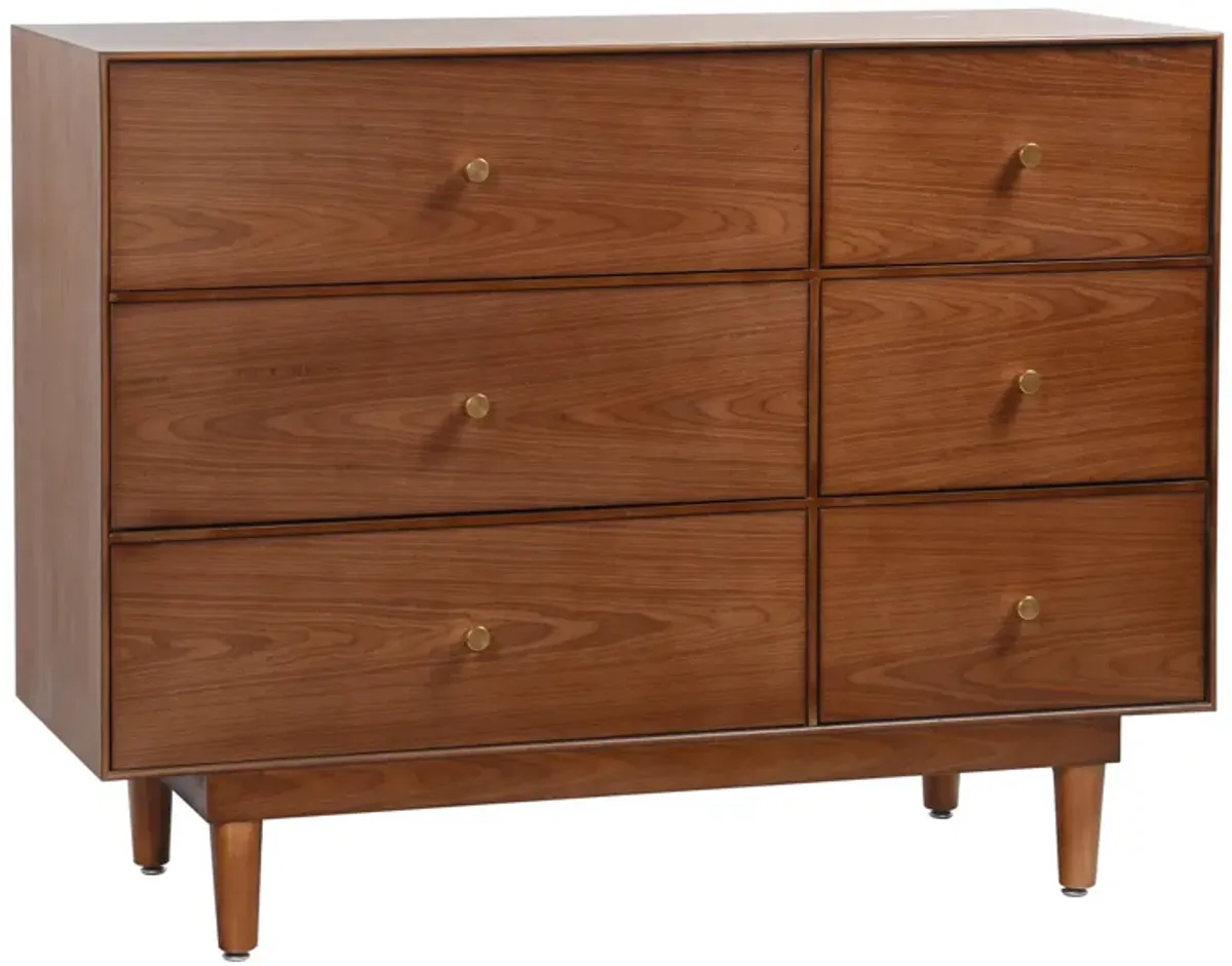 Walnut Veneer Dresser