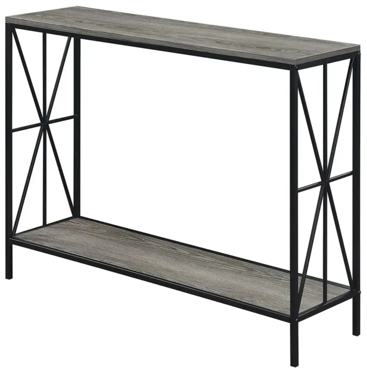 Convenience Concepts Tucson Starburst Console Table with Shelf