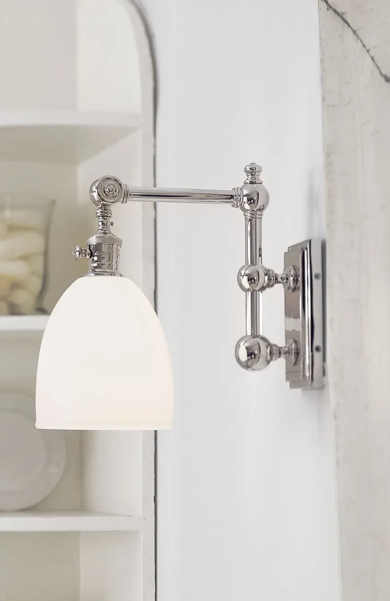 Pimlico Single Light in Polished Nickel