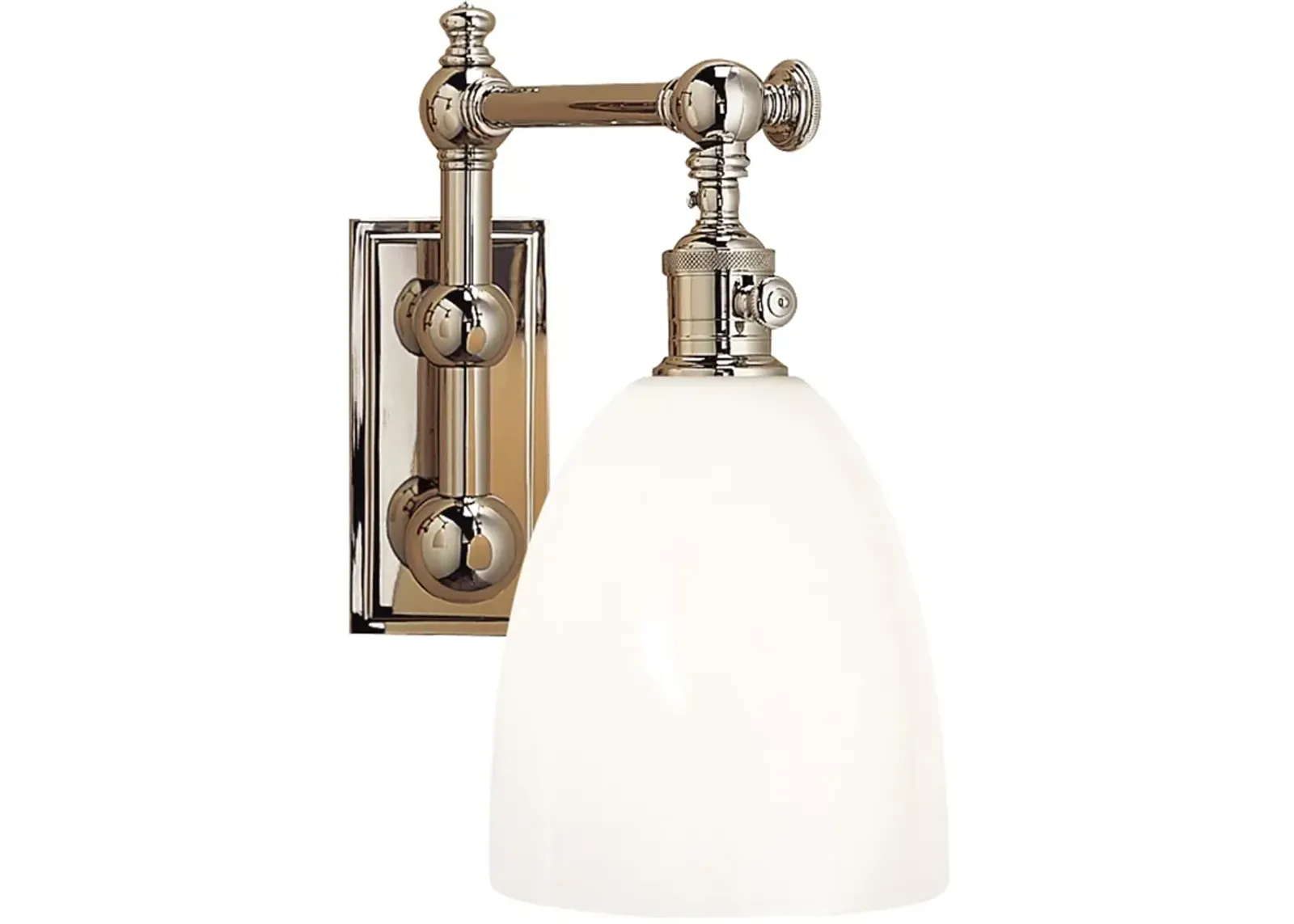 Pimlico Single Light in Polished Nickel