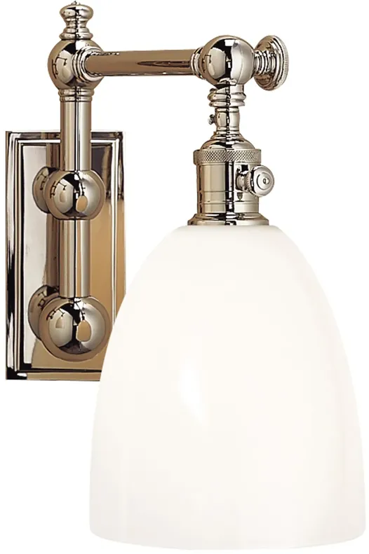 Pimlico Single Light in Polished Nickel