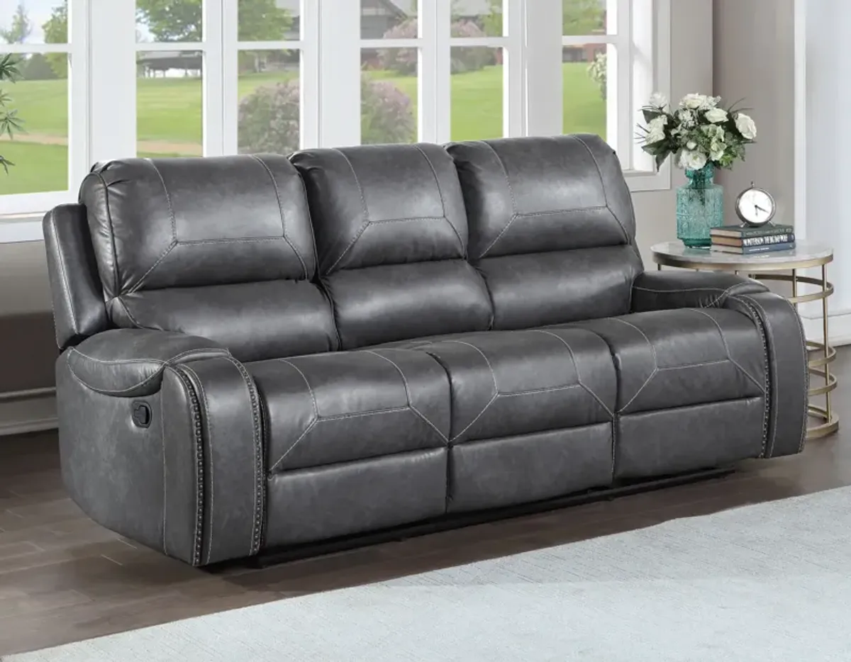 Keily Gray Reclining Sofa