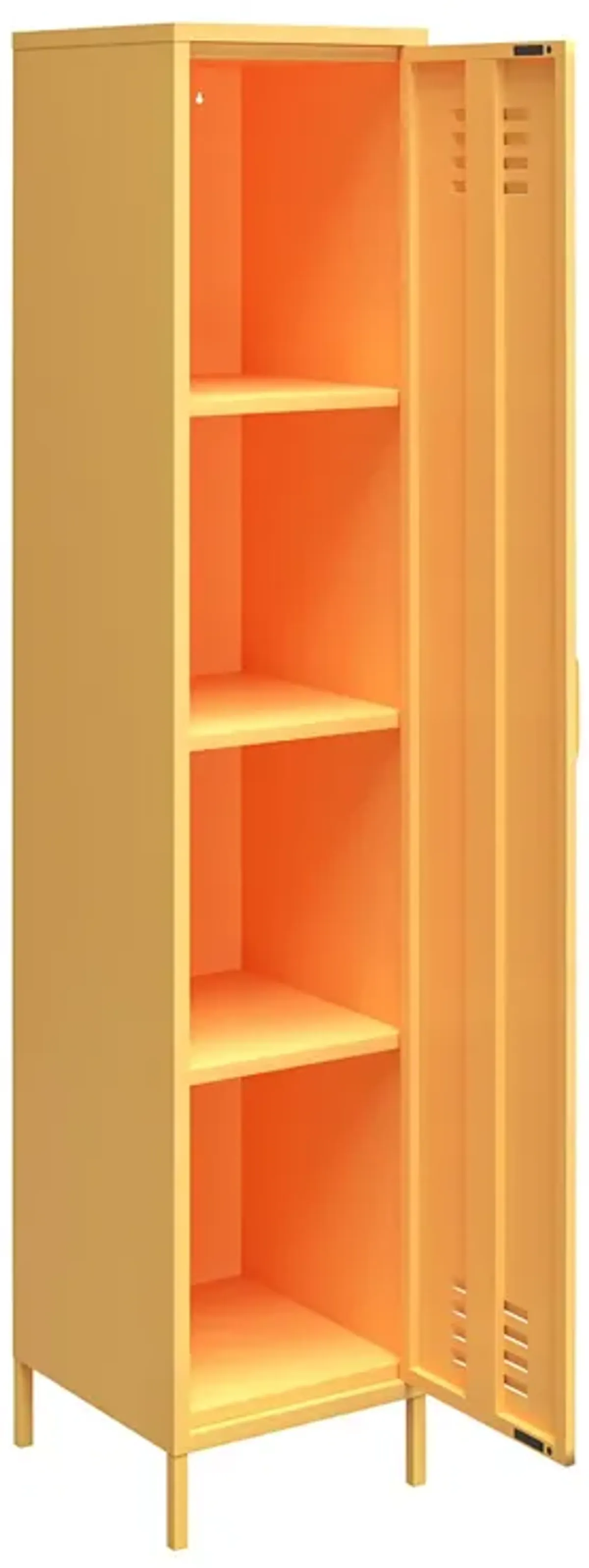 Cache Cache 1 Door Tall Single Metal Locker Style Storage Cabinet