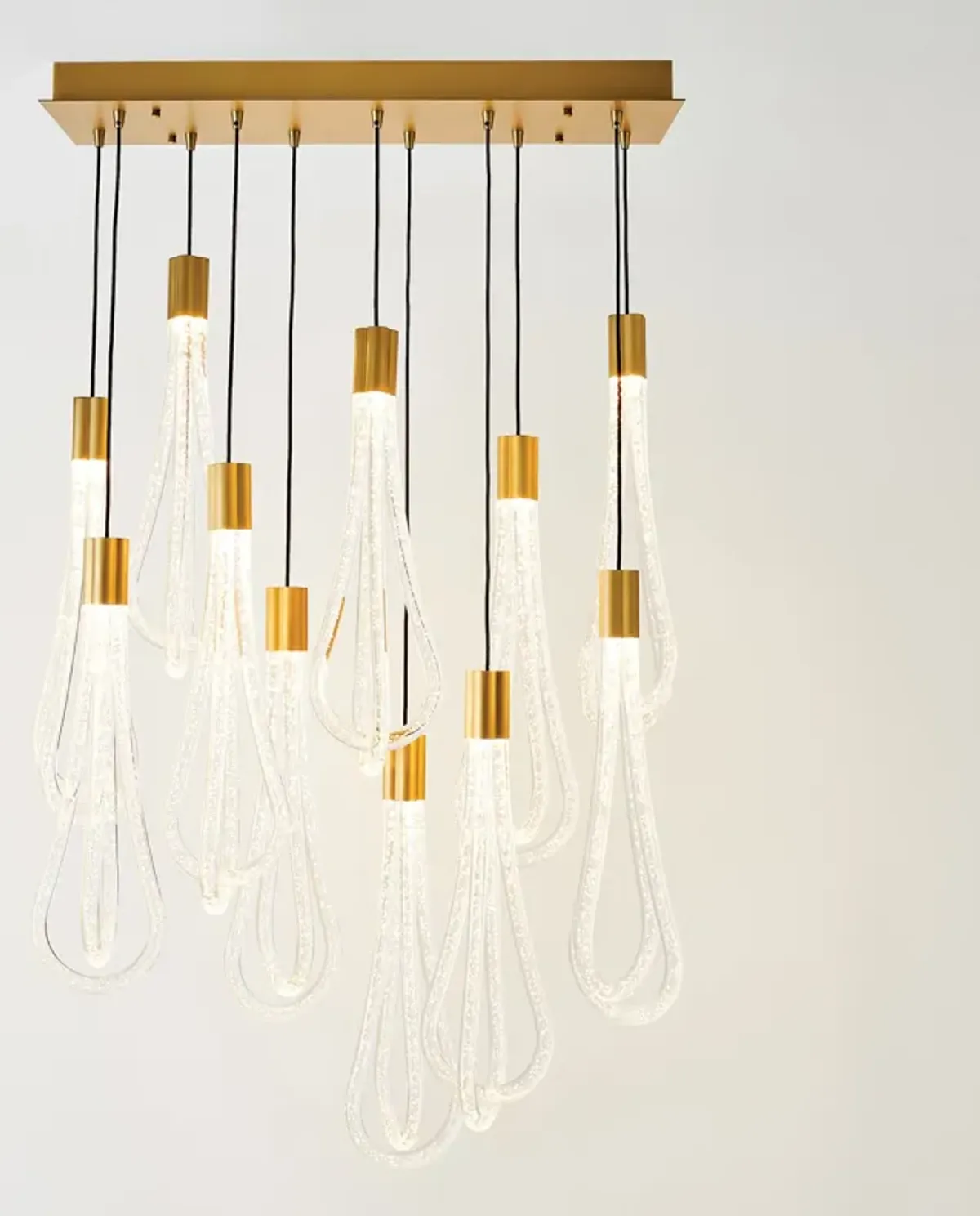 Layered Raindrop Chandelier