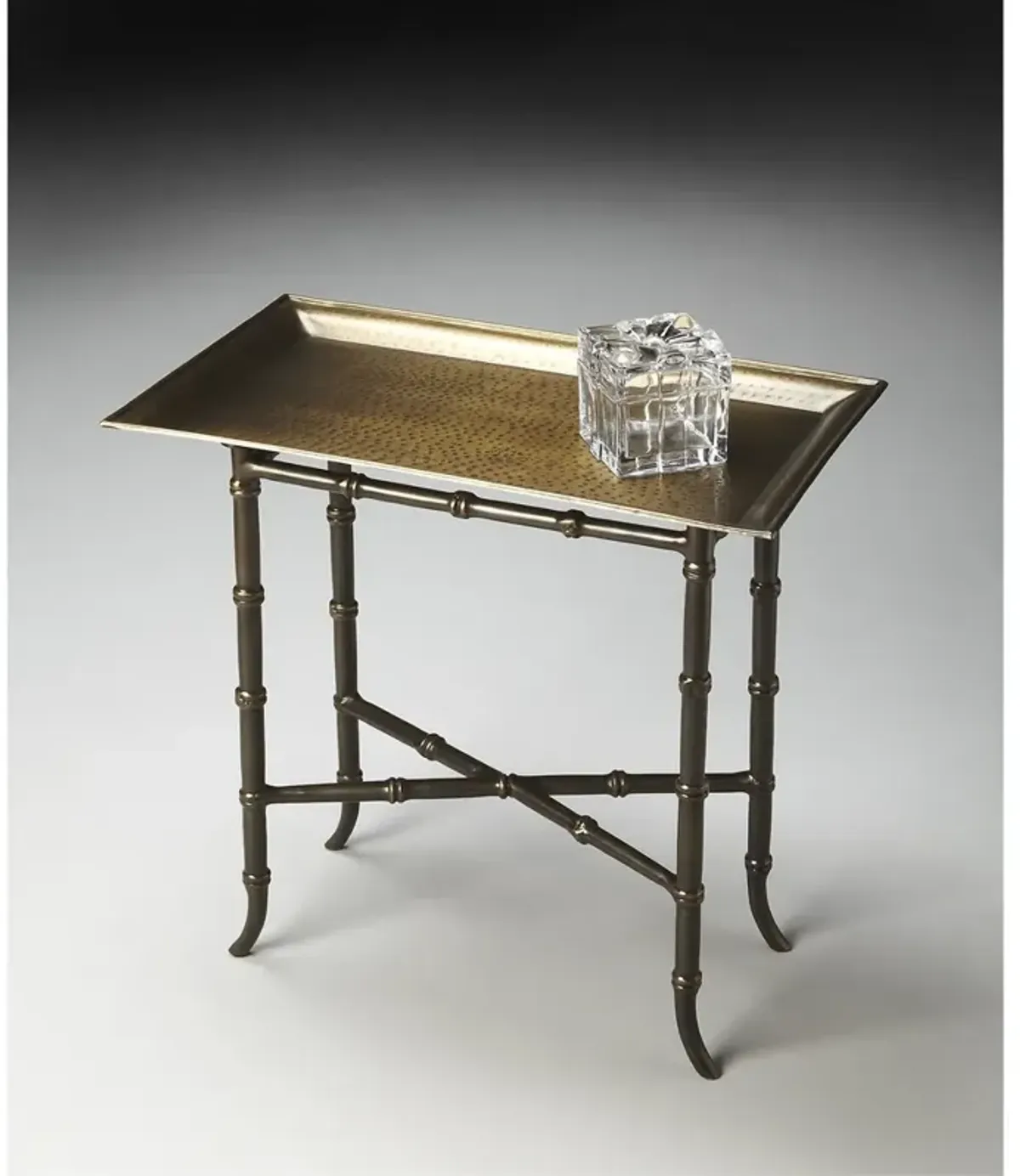 Antique Brass Tray Table, Belen Kox