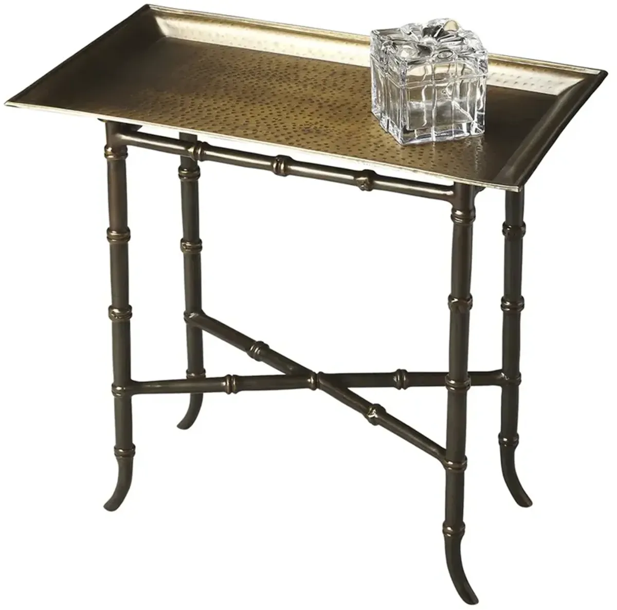 Antique Brass Tray Table, Belen Kox