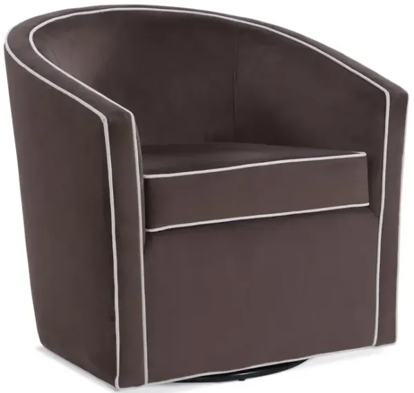 Comfort Pointe Keely Maple Brown Swivel Chair