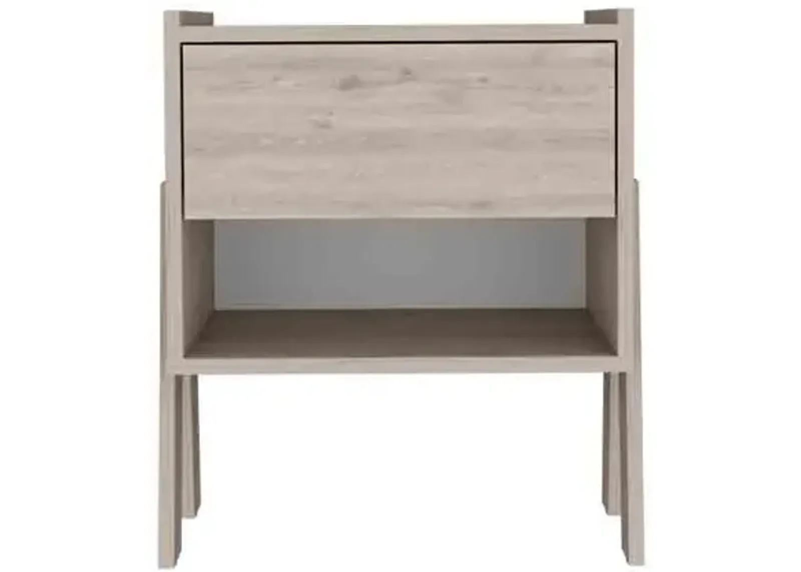 Nightstand Ferku, Bedroom, Light Gray