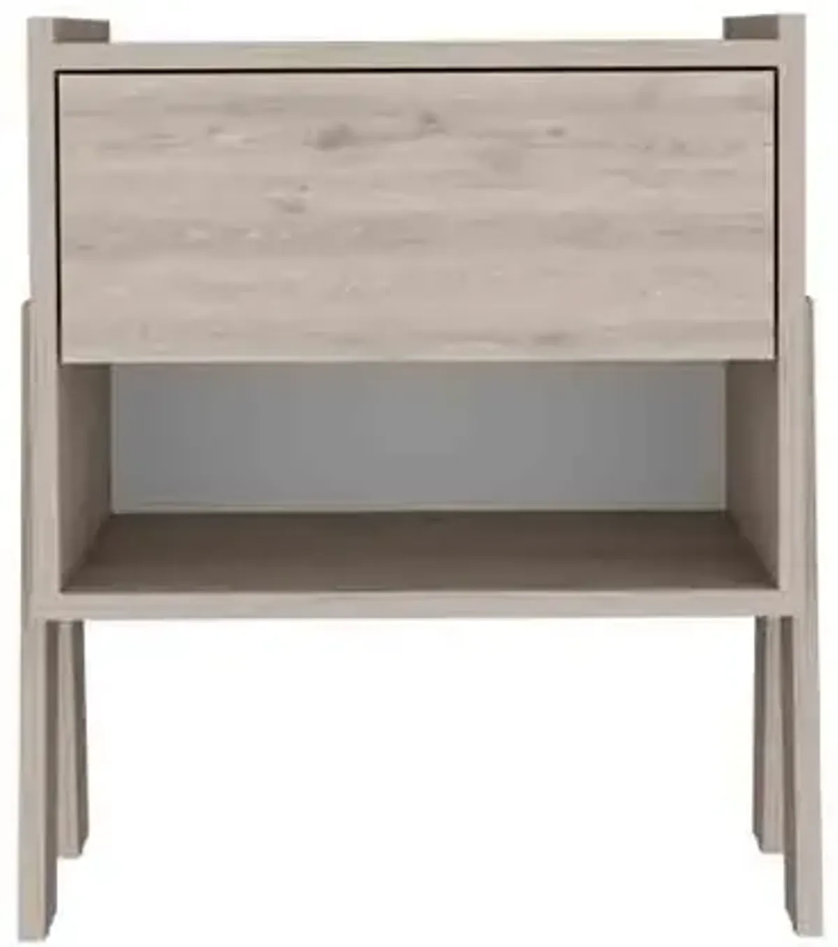 Nightstand Ferku, Bedroom, Light Gray