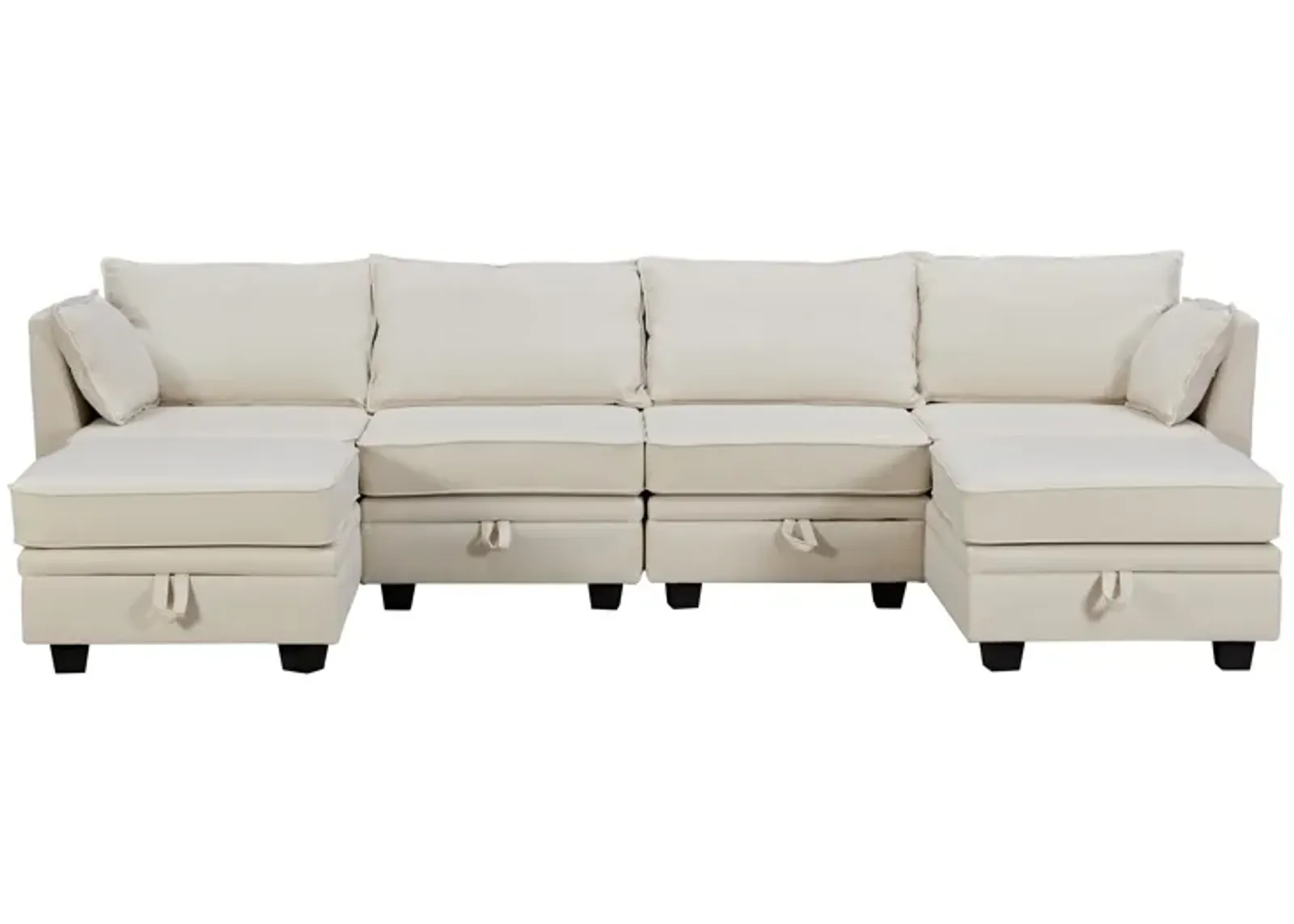 Modern Large U-Shape Modular Sectional Sofa