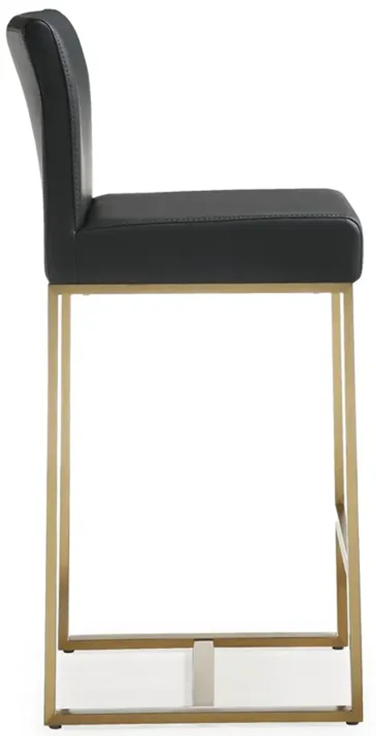 Belen Kox Contemporary Black and Gold Steel Counter Stool (Set of 2), Belen Kox