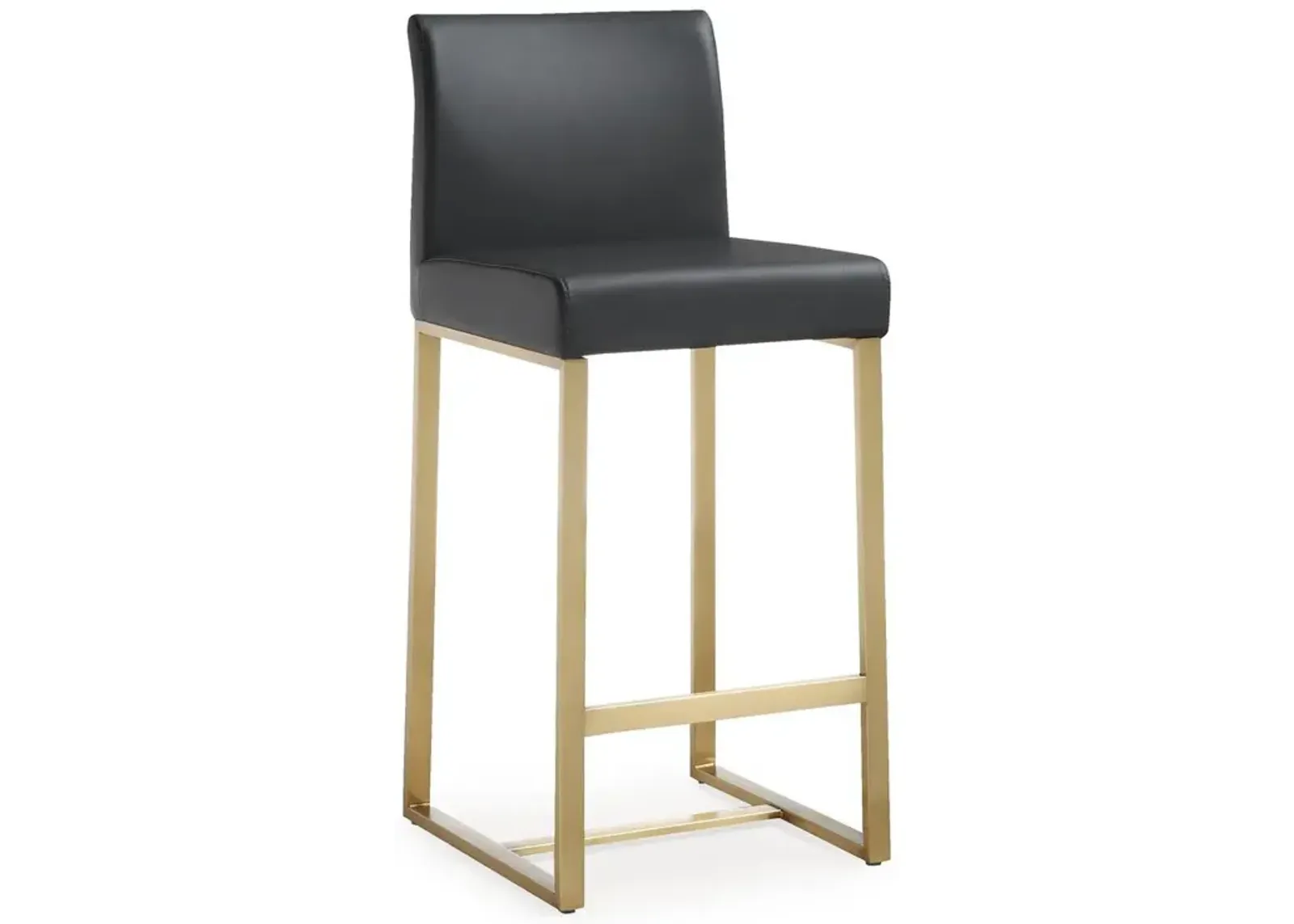 Belen Kox Contemporary Black and Gold Steel Counter Stool (Set of 2), Belen Kox