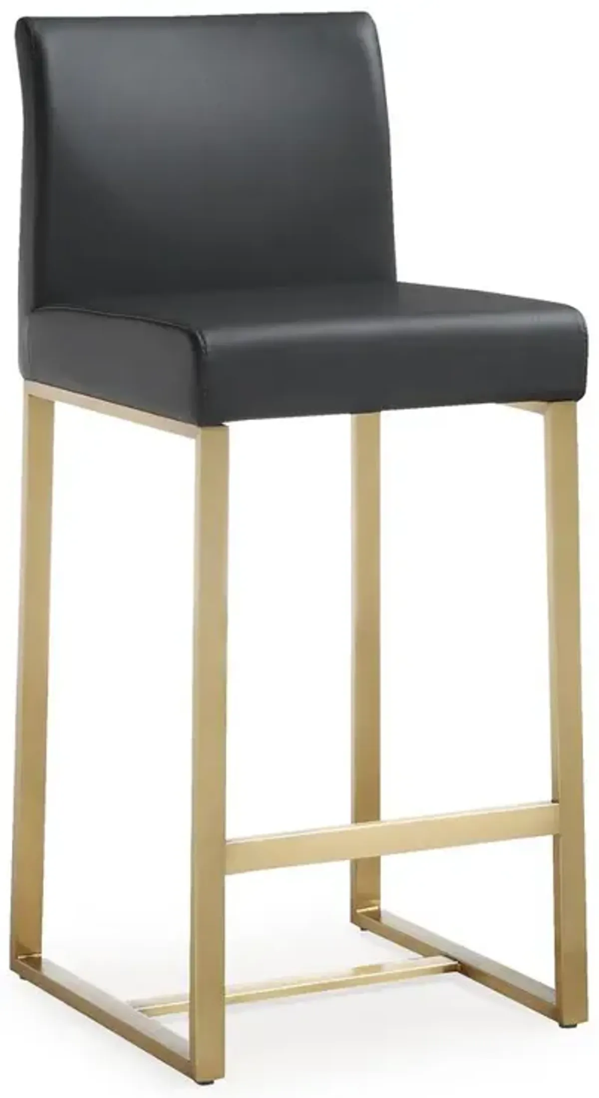 Belen Kox Contemporary Black and Gold Steel Counter Stool (Set of 2), Belen Kox