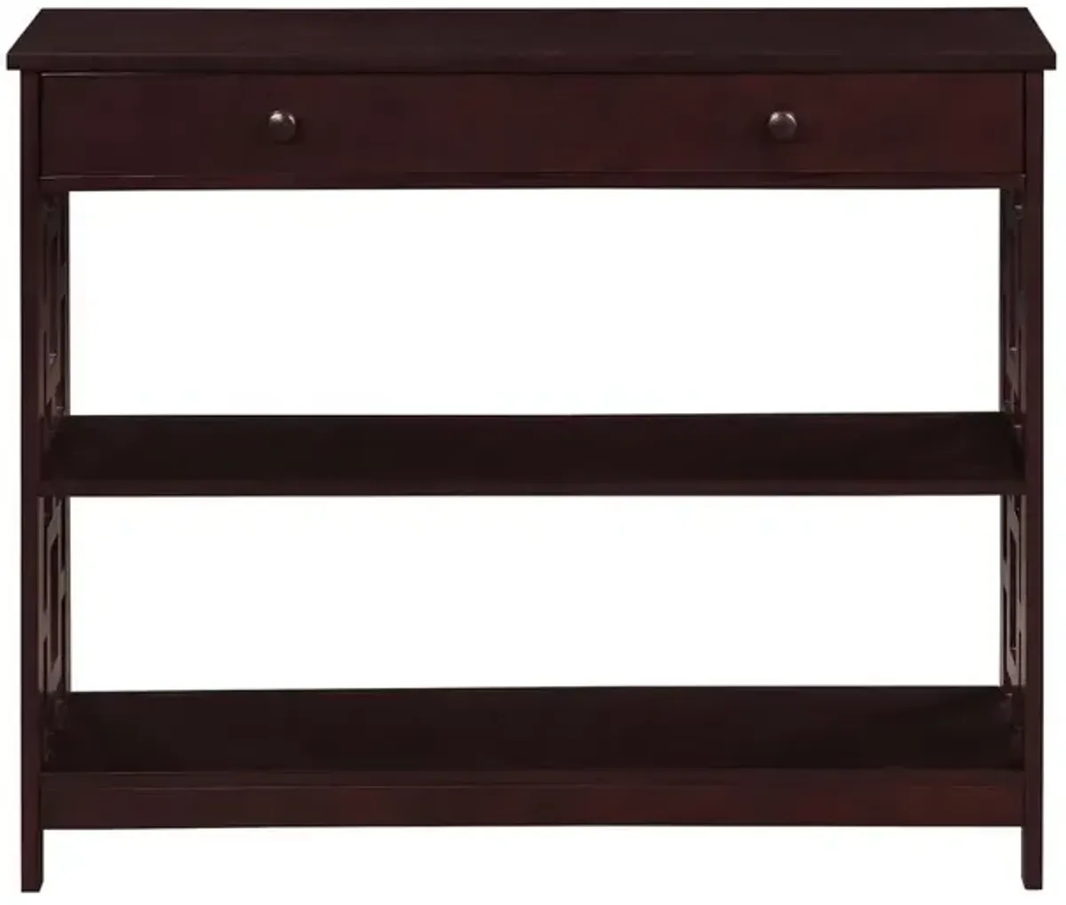 Convenience Concepts Town Square 1 Drawer Console Table, Espresso