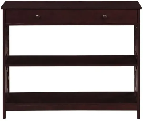 Convenience Concepts Town Square 1 Drawer Console Table, Espresso