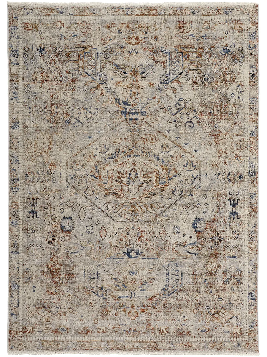 Kaia 39GJF Tan/Orange/Red 9'8" x 12'8" Rug